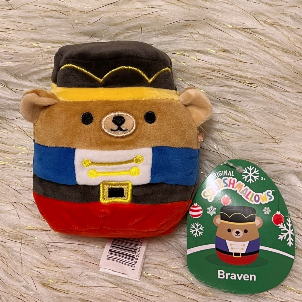 Squishmallows Braven the Bear 4.5" Stuffed Plush